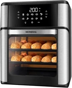 Especificações e dimensões da Air Fryer Oven 12L Mondial